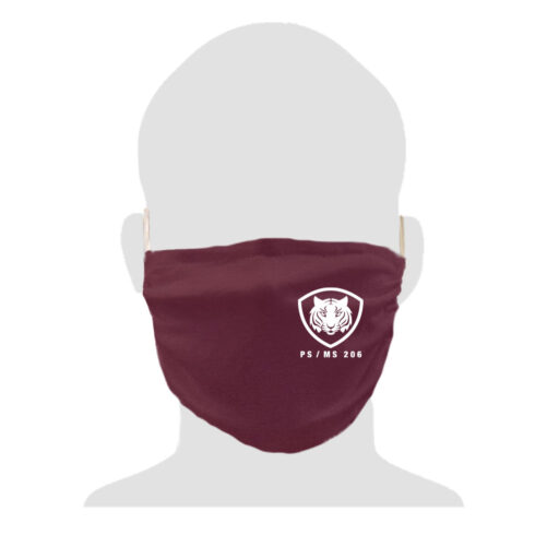 PMS206-2ply-seamless-Maroon-mask