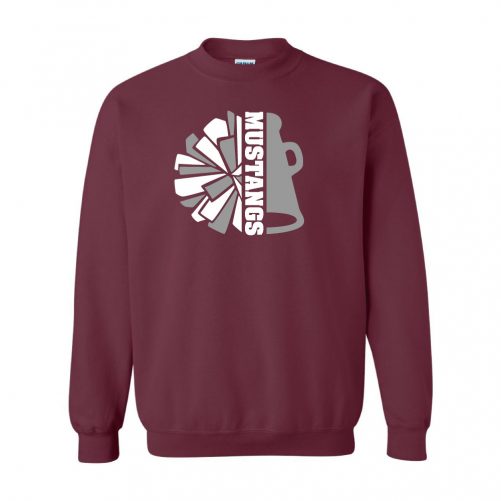 CliftonHS_MustangsCheer_Crewneck