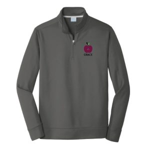 GRACE Embroidered Wicking 1/4 Zip Pullover