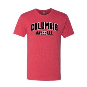 Columbia Baseball Tri-Blend Short Sleeve Tee – Heather Red