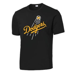Madison Baseball Wicking Short Sleeve Tee – Black