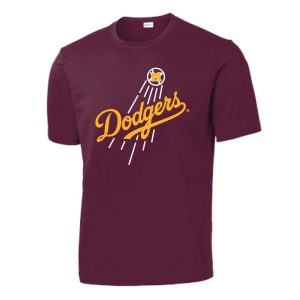 Madison Baseball Wicking Short Sleeve Tee – Maroon