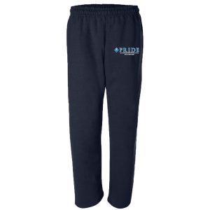 PFO Navy Open Bottom Sweatpants