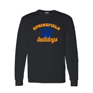 Springfield Bulldogs Long Sleeve Tee – Black