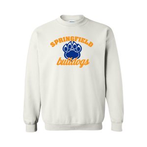 Springfield Bulldogs Crewneck Sweatshirt – White