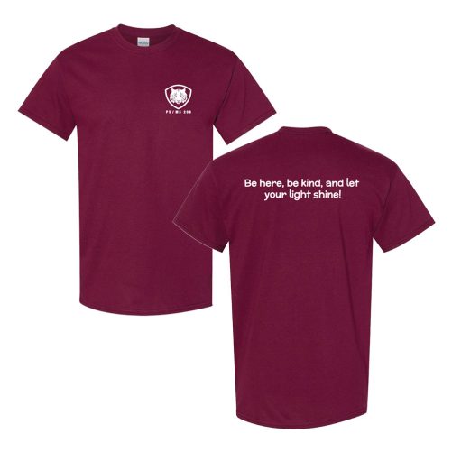PSMS_Maroon-BeHere-Tee