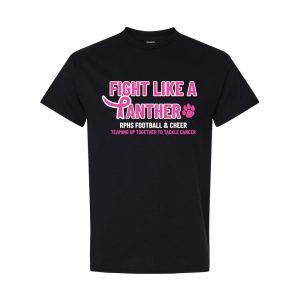 Roselle Park QB Club Pink Out 2025 Tee – Black