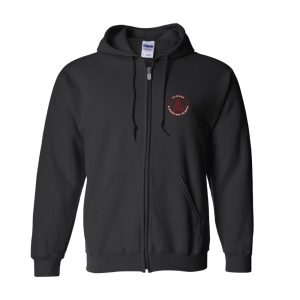 Aldene School Full-Zip Hoodie – Black