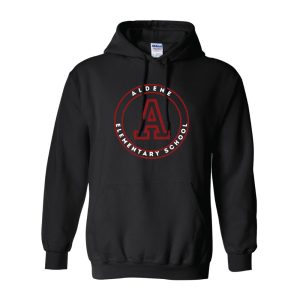 Aldene School Pullover Hoodie – Black