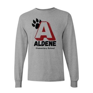 Aldene School Long Sleeve Tee – Grey
