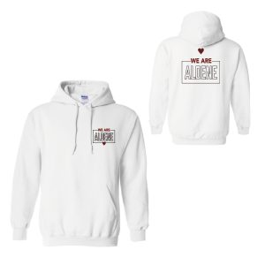 Aldene School Pullover Hoodie – White