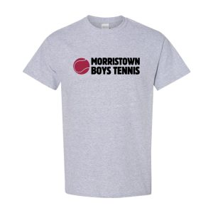 MorristownH.S. Boys Tennis Wicking Short Sleeve Tee – Silver