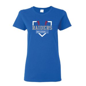 SPF Raiders Baseball Ladies Short Sleeve Tee – Royal