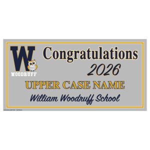Berkeley Heights William Woodruff School Grad Lawn Sign 2026