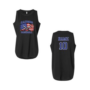 SPF Raiders Baseball July 4th Ladies Tank – Black