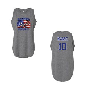 SPF Raiders Baseball July 4th Ladies Tank – Sport Grey