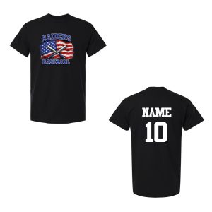 SPF Raiders Baseball July 4th Short Sleeve Tee – Black