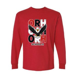 Oak Ridge Heights Long Sleeve Tee – Red