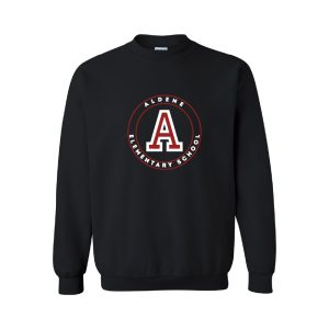 Aldene School Crewneck Sweatshirt – Black