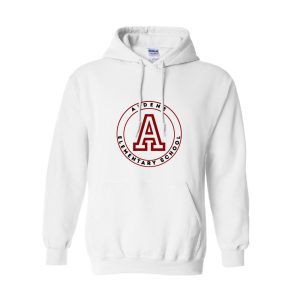 Aldene School Pullover Hoodie – White